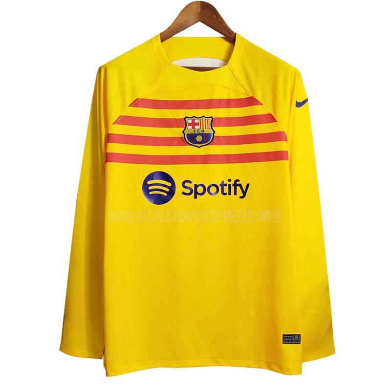 maglietta barcelona manica lunga fourth 2022-23