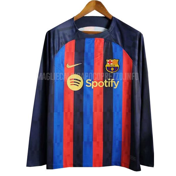 maglietta barcelona manica lunga spotify home 2022-23