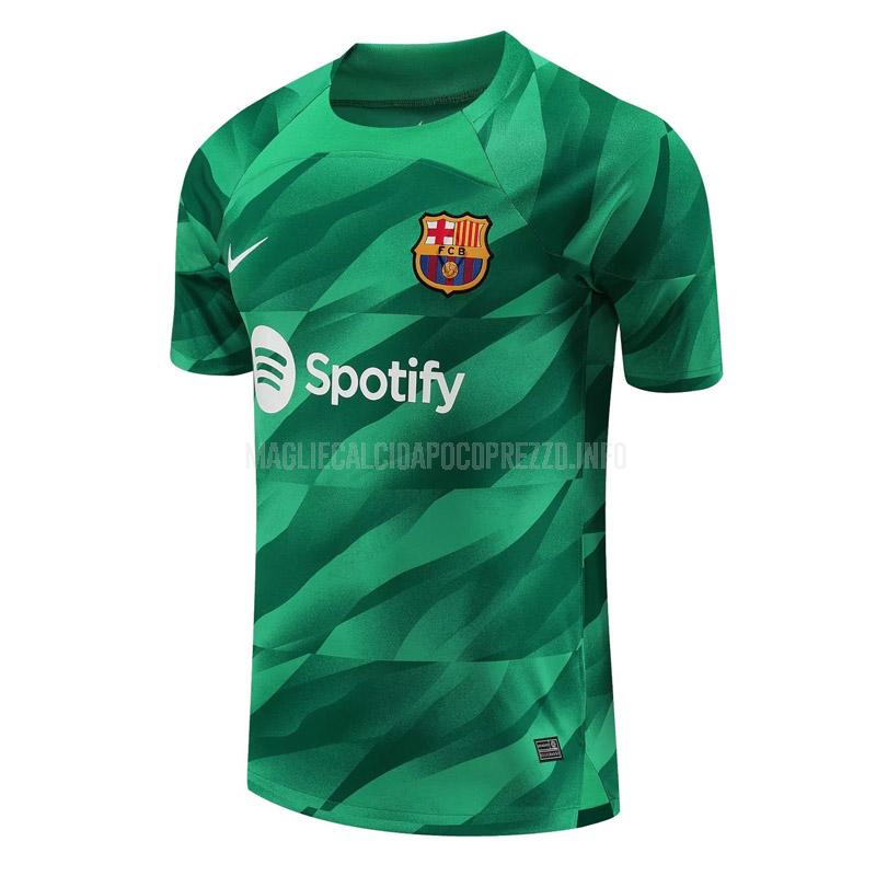 maglietta barcelona portiere verde 2023-24