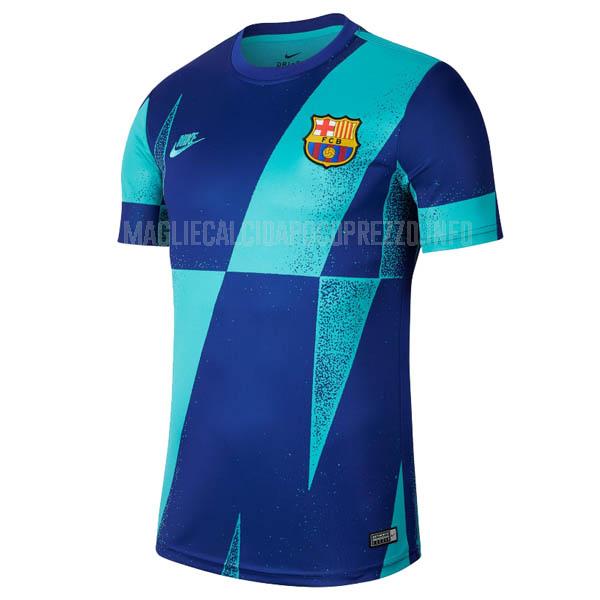 maglietta barcelona pre-match blu 2019-2020