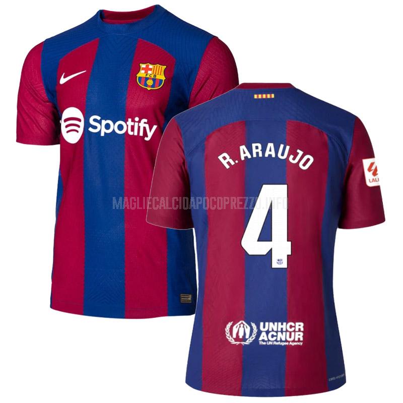 maglietta barcelona r. araujo giocatore edizione home 2023-24