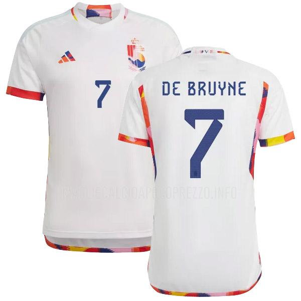 maglietta belgio de bruyne away 2022