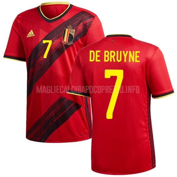 maglietta belgio de bruyne home 2020-2021