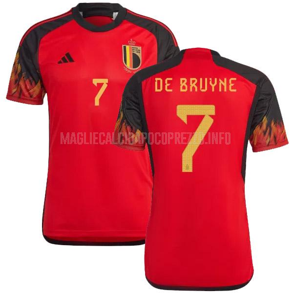 maglietta belgio de bruyne home 2022