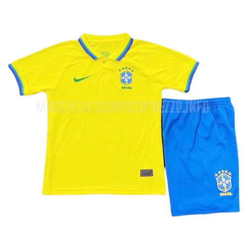 maglietta brasile bambino home 2022-23