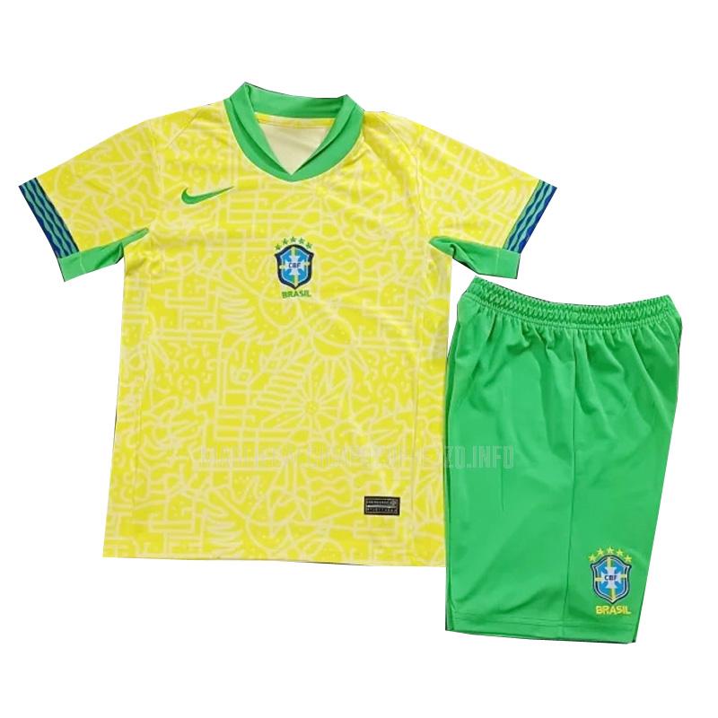 maglietta brasile bambino home 2024