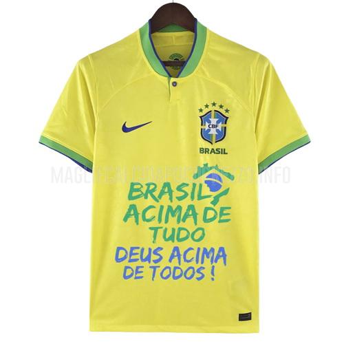 maglietta brasile bolsonaro slogan home 2022