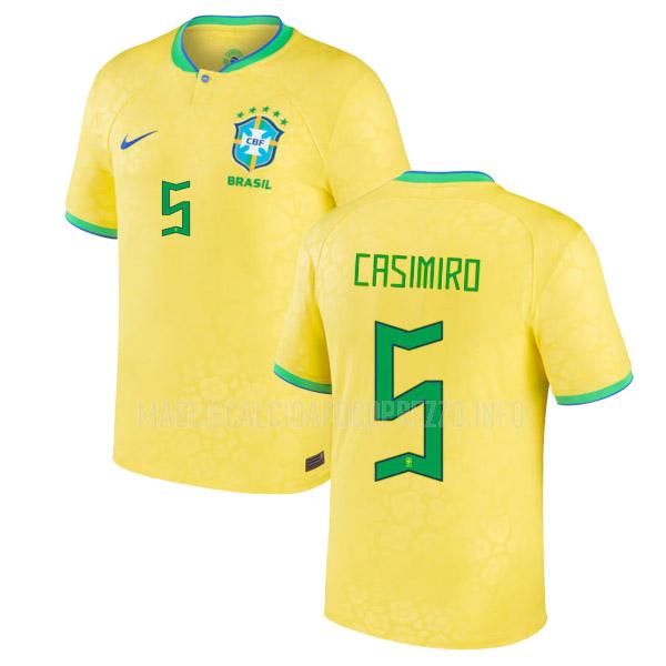 maglietta brasile casimiro coppa del mondo home 2022