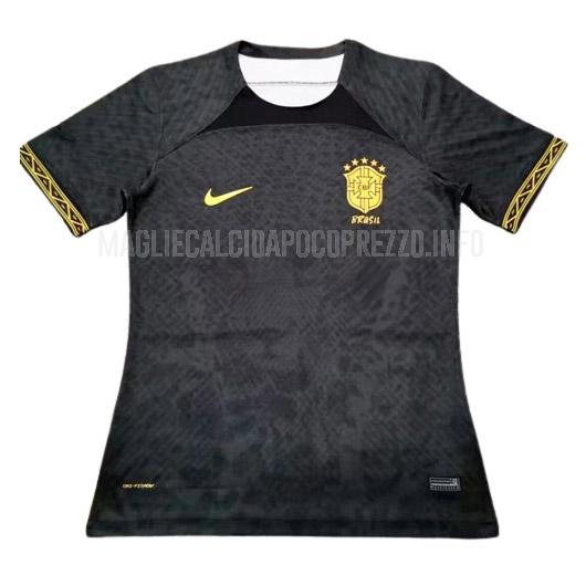 maglietta brasile edizione speciale coppa del mondo nero 2022