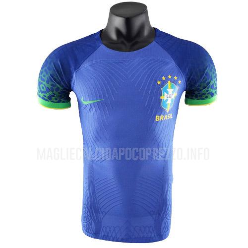 maglietta brasile giocatore edizione coppa del mondo away 2022