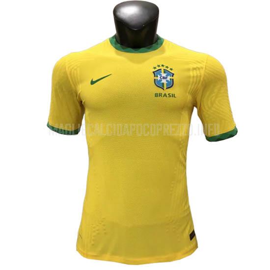 maglietta brasile giocatore edizione home 2020-21