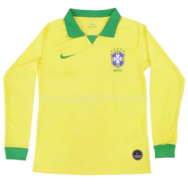 maglietta brasile manica lunga home 2019-2020