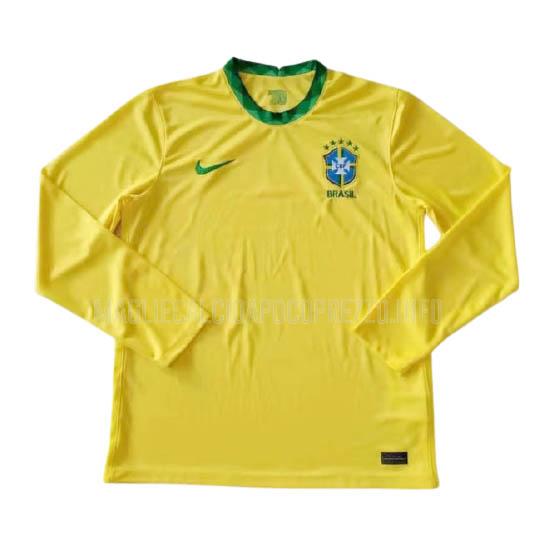 maglietta brasile manica lunga home 2020-21