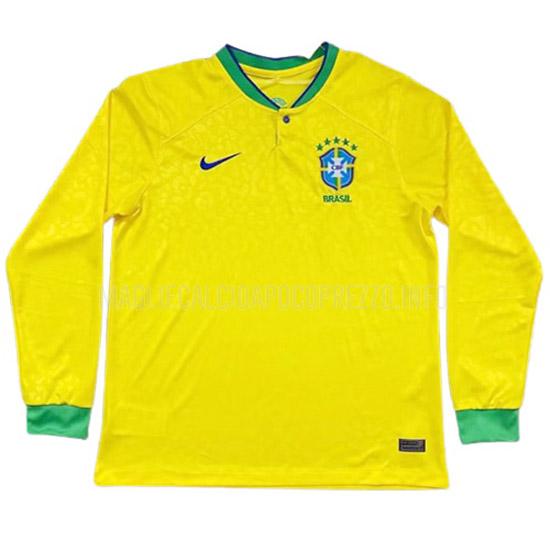 maglietta brasile manica lunga home 2022
