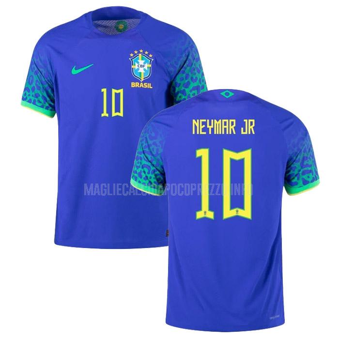maglietta brasile neymar jr. coppa del mondo away 2022