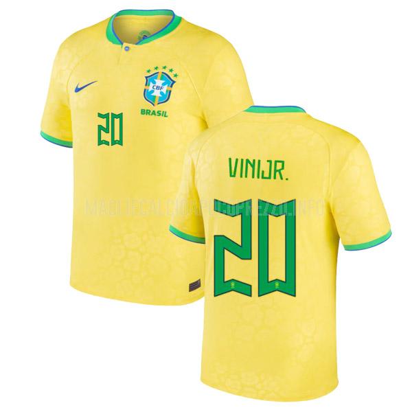 maglietta brasile vinicius jr coppa del mondo home 2022