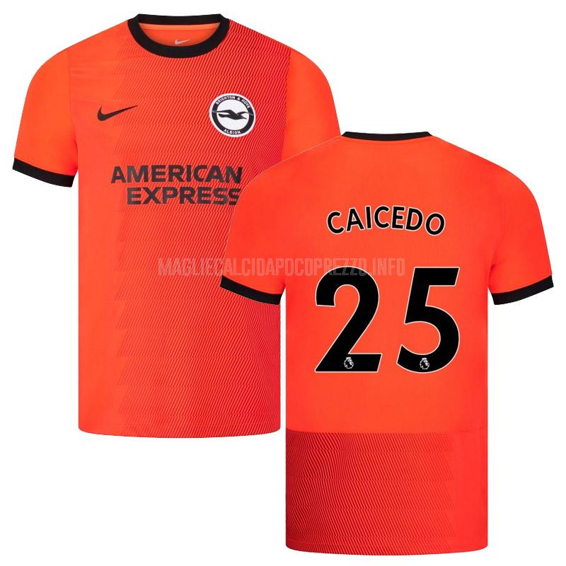 maglietta brighton hove albion caicedo away 2022-23