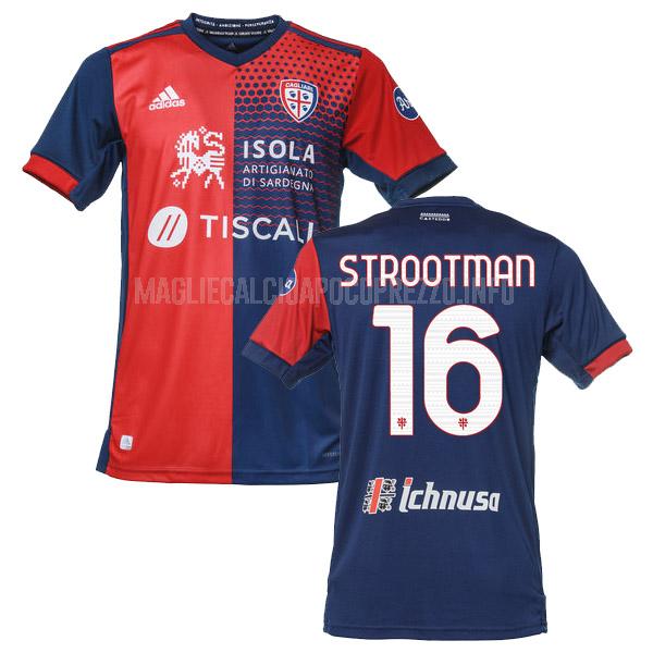 maglietta cagliari calcio strootman home 2021-22