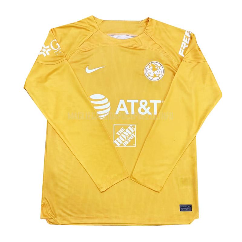 maglietta club america portiere manica lunga giallo 2022-23
