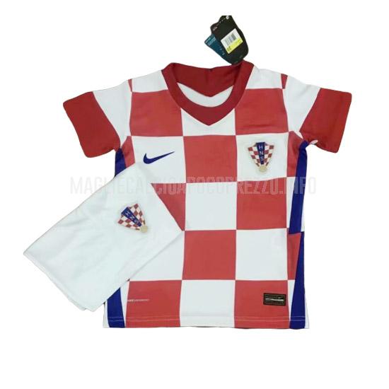 maglietta croazia bambino home 2020-21