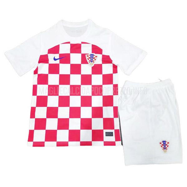 maglietta croazia bambino home 2022-23