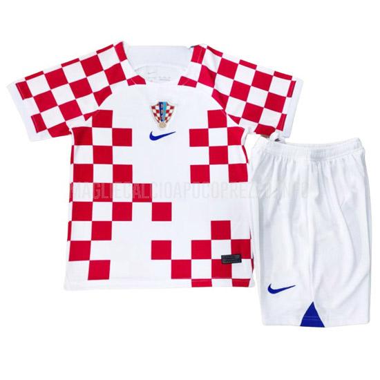 maglietta croazia bambino home 2022