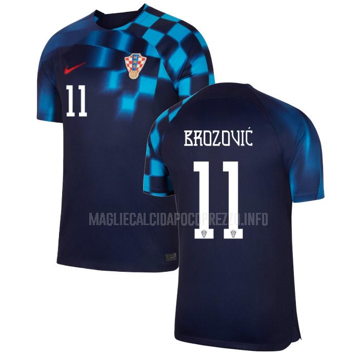 maglietta croazia brozovic coppa del mondo away 2022