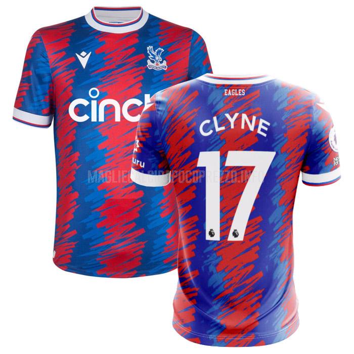 maglietta crystal palace clyne home 2022-23