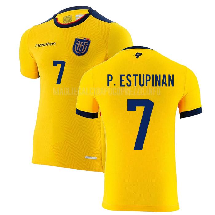 maglietta ecuador p. estupinán coppa del mondo home 2022