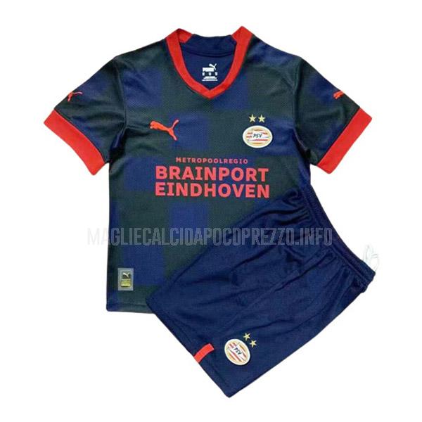 maglietta eindhoven bambino away 2022-23