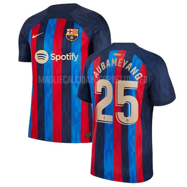 maglietta fc barcelona aubameyang home 2022-23