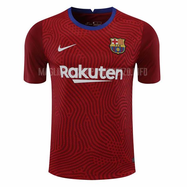 maglietta fc barcelona portiere rosso 2020-21