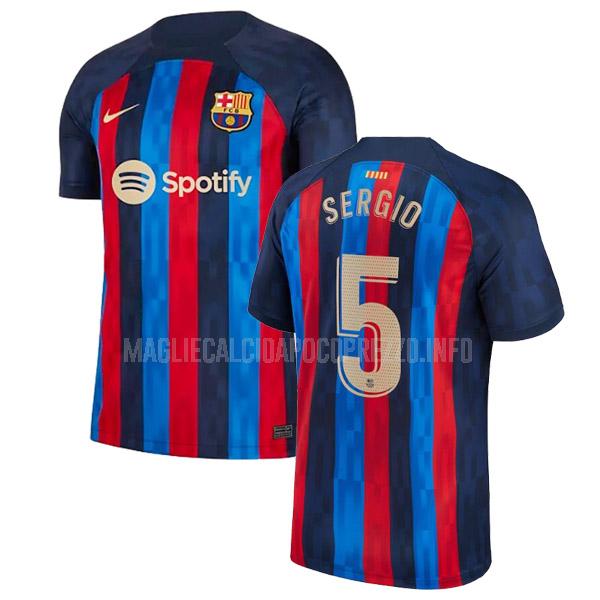 maglietta fc barcelona sergio home 2022-23