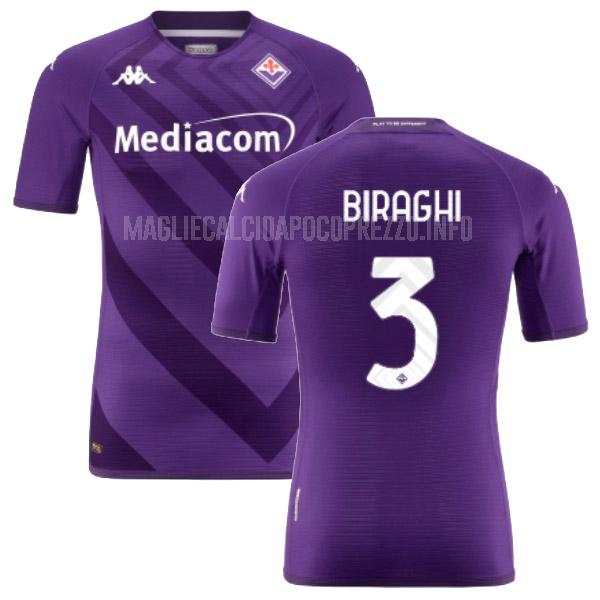 maglietta fiorentina biraghi home 2022-23