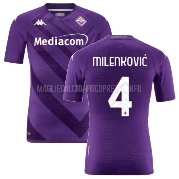 maglietta fiorentina milenkovic home 2022-23