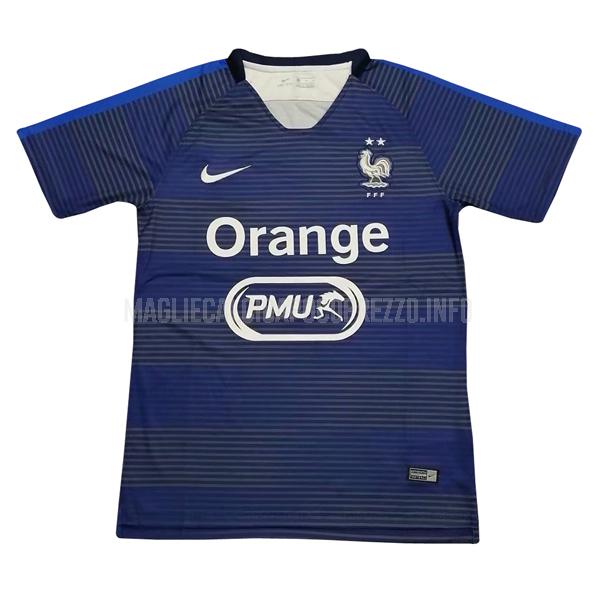 maglietta francia pre-match blu scuro 2019-2020