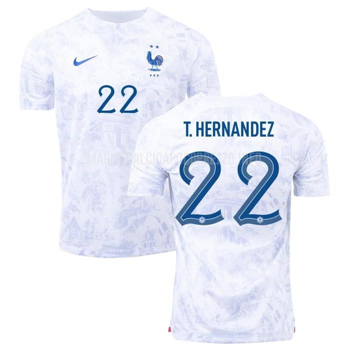maglietta francia t. hernandez coppa del mondo away 2022