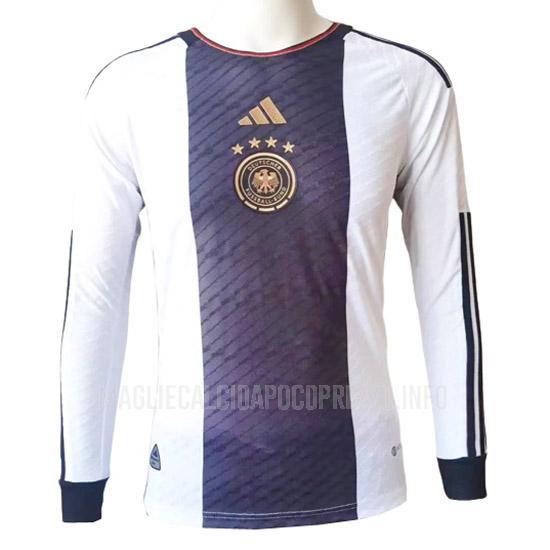 maglietta germania manica lunga giocatore edizione home 2022
