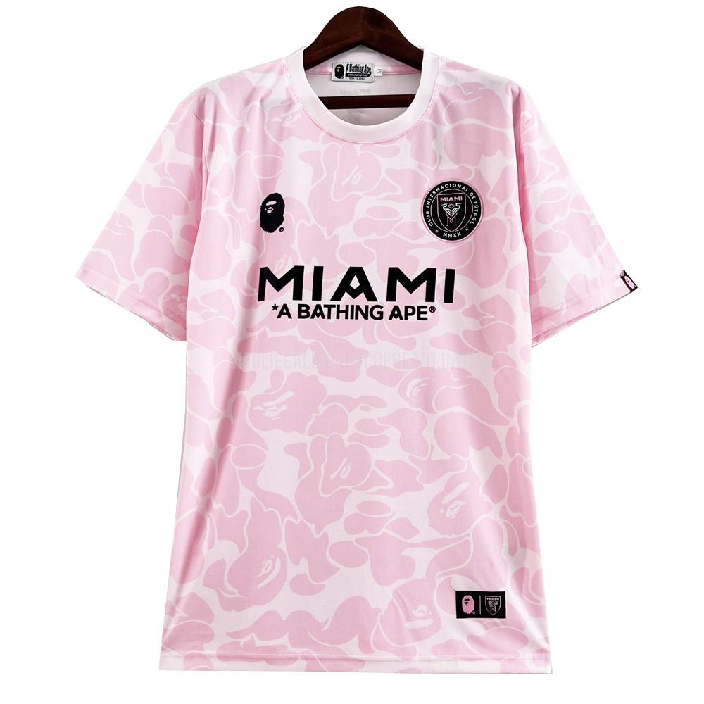 maglietta inter miami a bathing ape rosa 2023-24