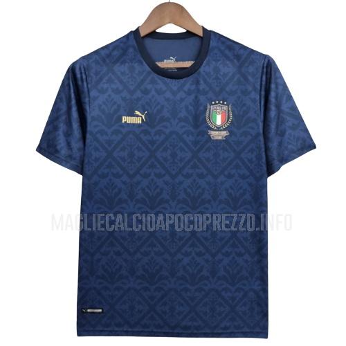 maglietta italia edizione speciale campionato europeo blu navy 2022