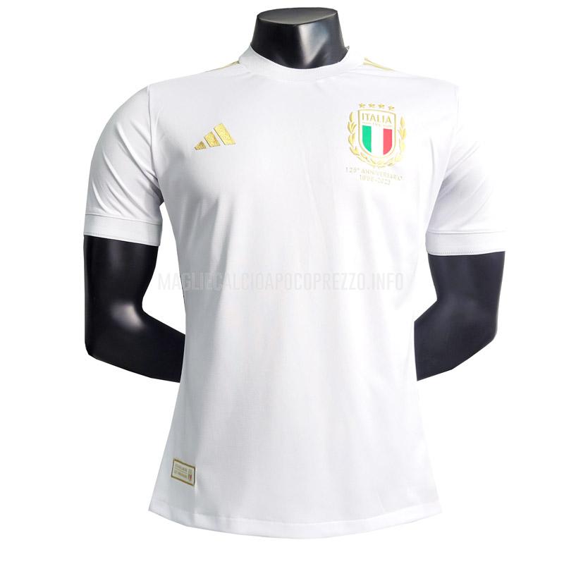 maglietta italia giocatore edizione 125 anniversario bianco 2023