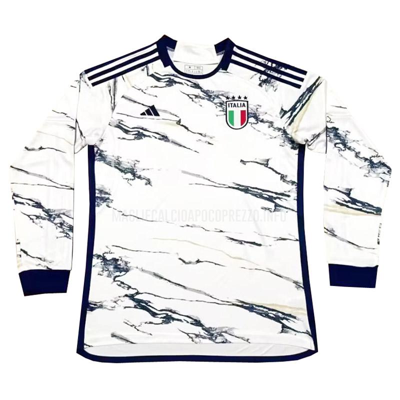 maglietta italia manica lunga away 2023