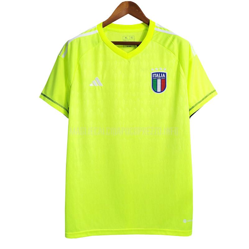 maglietta italia portiere verde 2023