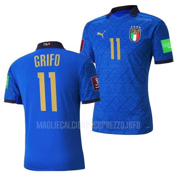 maglietta italia vincenzo grifo home 2021-22