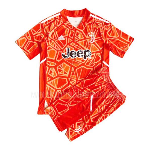 maglietta juventus bambino portiere arancia 2022-23