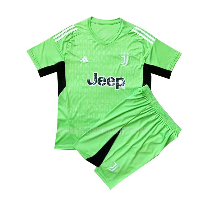 maglietta juventus bambino portiere verde 2023-24