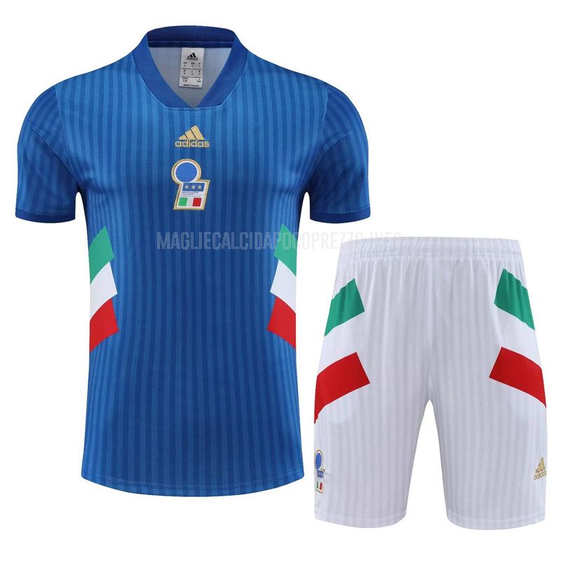 maglietta kit italia icon blu 2023