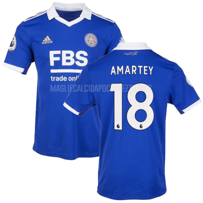 maglietta leicester city amartey home 2022-23
