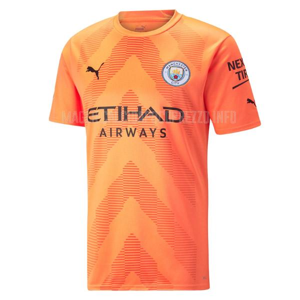 maglietta manchester city portiere arancia 2022-23
