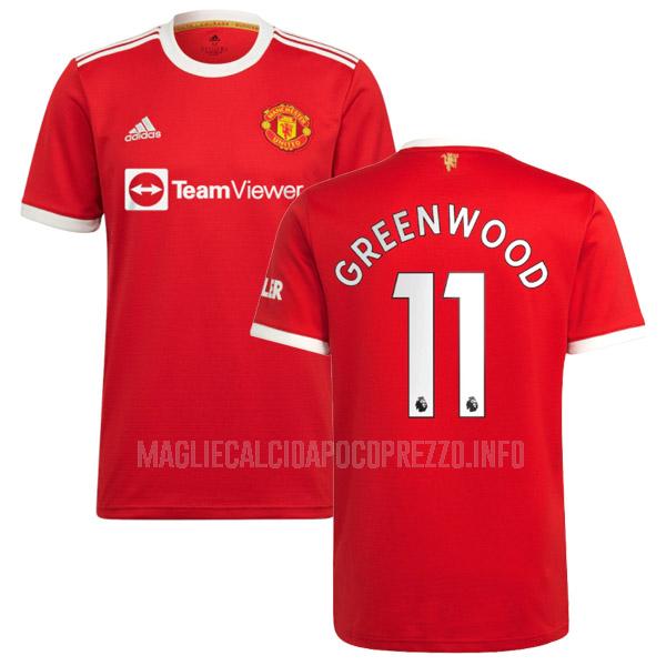 maglietta manchester united greenwood home 2021-22
